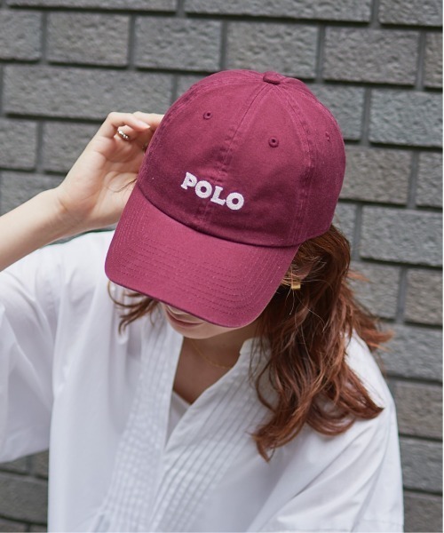 POLO BCS(ポロ ビーシーエス)の「POLOチェーン刺繍キャップ(キャップ・レディース・ピンク/グリーン/ワインレッド/ベージュ/ネイビー/イエロー/ブラック/グレー/ブルー・フリー)」の9枚目の写真