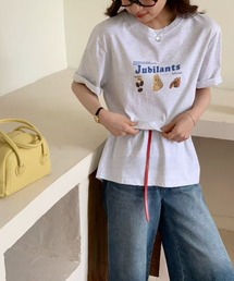 フードイラストTシャツ