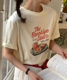 フードイラストTシャツ