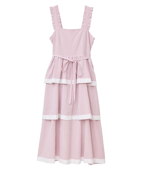 Areeam(アリーム)の「配色レースキャミワンピース(ワンピース・レディース・ブラウン/ライトピンク・FREE)」の18枚目の写真