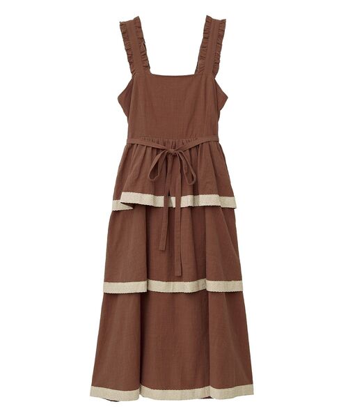 Areeam(アリーム)の「配色レースキャミワンピース(ワンピース・レディース・ブラウン/ライトピンク・FREE)」の19枚目の写真