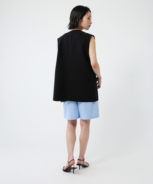 BABYLONE(バビロン)の「ウォッシュドストライプショートパンツ(その他パンツ・レディース・ブルー/グリーン・フリー)」の18枚目の写真