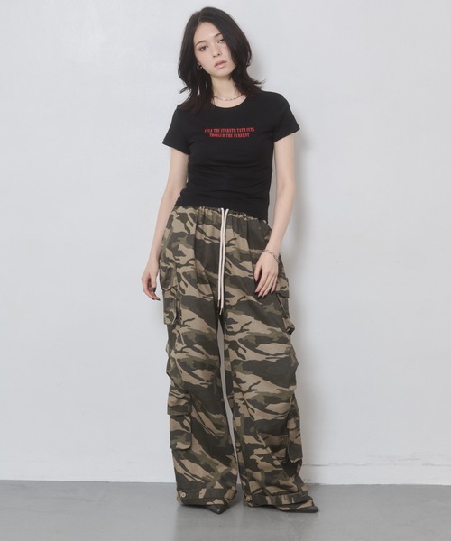 ENVYM（アンビー）の「ドライタッチプリントTシャツ（Tシャツ/カットソー・レディース・ホワイト/ピンク/レッド/ブラック・FREE）」の17枚目の写真