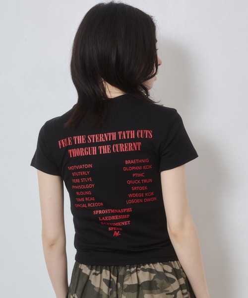 ENVYM（アンビー）の「ドライタッチプリントTシャツ（Tシャツ/カットソー・レディース・ホワイト/ピンク/レッド/ブラック・FREE）」の16枚目の写真