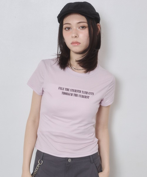 ENVYM（アンビー）の「ドライタッチプリントTシャツ（Tシャツ/カットソー・レディース・ホワイト/ピンク/レッド/ブラック・FREE）」の20枚目の写真