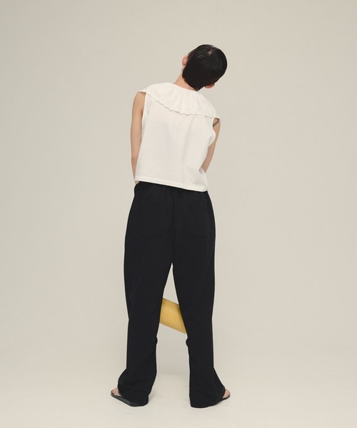 eL(エル)の「【eL】Wide Silhouette Sweat Pants/498736(スウェットパンツ・レディース・グレー/ブラック・FREE)」の5枚目の写真