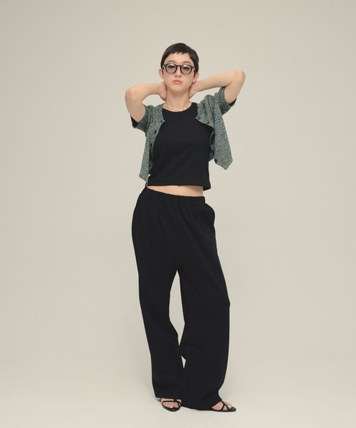 eL(エル)の「【eL】Wide Silhouette Sweat Pants/498736(スウェットパンツ・レディース・グレー/ブラック・FREE)」の8枚目の写真