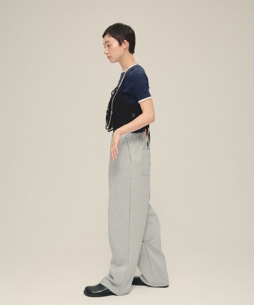 eL(エル)の「【eL】Wide Silhouette Sweat Pants/498736(スウェットパンツ・レディース・グレー/ブラック・FREE)」の11枚目の写真