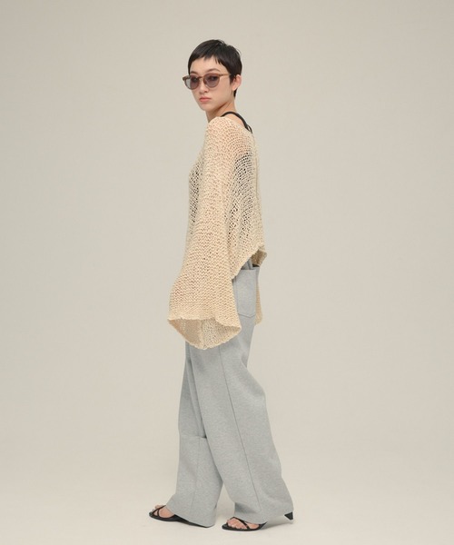 eL(エル)の「【eL】Wide Silhouette Sweat Pants/498736(スウェットパンツ・レディース・グレー/ブラック・FREE)」の16枚目の写真