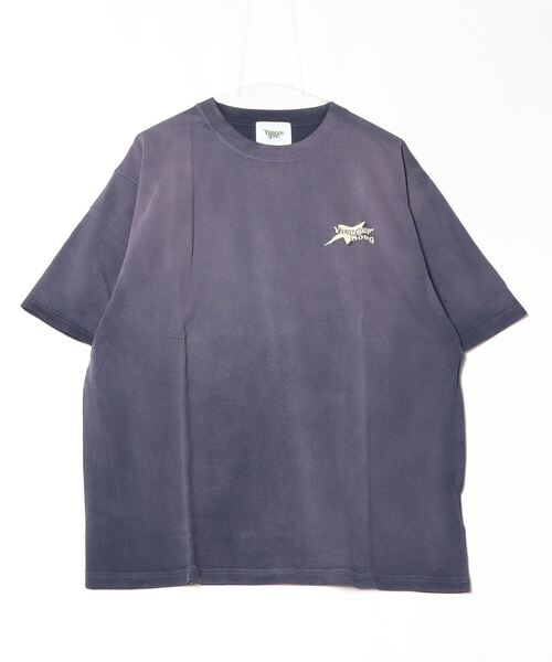 younger song（ヤンガーソング）の「vintage processing star logo ss tee（Tシャツ/カットソー・メンズ・ネイビー/グリーン/レッド/ブラック・X-LARGE/MEDIUM/LARGE）」の4枚目の写真