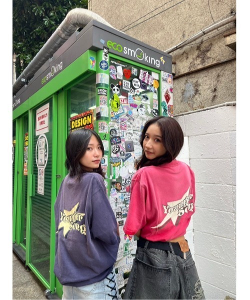 younger song（ヤンガーソング）の「vintage processing star logo ss tee（Tシャツ/カットソー・メンズ・ネイビー/グリーン/レッド/ブラック・X-LARGE/MEDIUM/LARGE）」の8枚目の写真