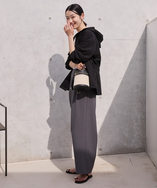 AMERICAN HOLIC（アメリカンホリック）の「【水陸両用】UVカットZIPパーカー（パーカー・レディース・ブラック/ライトカーキ・FREE）」の4枚目の写真