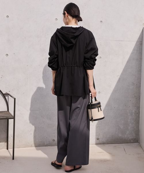 AMERICAN HOLIC（アメリカンホリック）の「【水陸両用】UVカットZIPパーカー（パーカー・レディース・ブラック/ライトカーキ・FREE）」の5枚目の写真