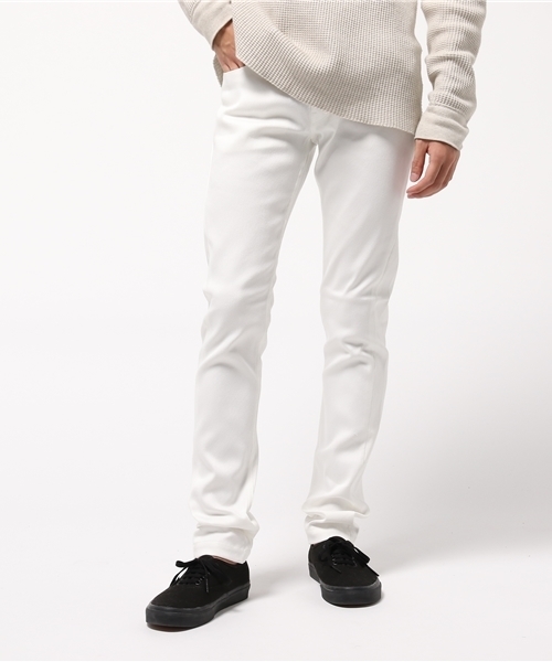 UNITED TOKYO（ユナイテッドトウキョウ）の「スーピマタイトストレートデニム（デニムパンツ・メンズ・インディゴブルー/ブラック/ホワイト・3/1/2）」の2枚目の写真