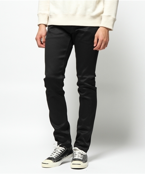 UNITED TOKYO（ユナイテッドトウキョウ）の「スーピマタイトストレートデニム（デニムパンツ・メンズ・インディゴブルー/ブラック/ホワイト・3/1/2）」の3枚目の写真