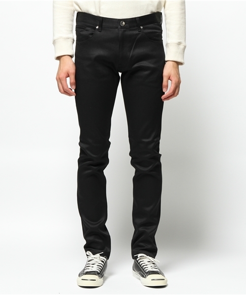 UNITED TOKYO（ユナイテッドトウキョウ）の「スーピマタイトストレートデニム（デニムパンツ・メンズ・インディゴブルー/ブラック/ホワイト・3/1/2）」の6枚目の写真