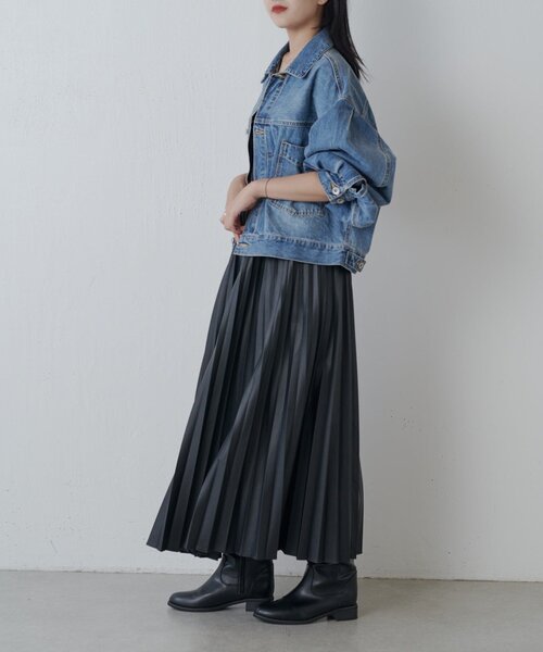 Lui's（ルイス）の「ボリュームスリーブデニムジャケット（テーラードジャケット・レディース・インディゴブルー/ブルー・FREE）」の8枚目の写真