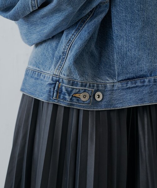 Lui's（ルイス）の「ボリュームスリーブデニムジャケット（テーラードジャケット・レディース・インディゴブルー/ブルー・FREE）」の11枚目の写真