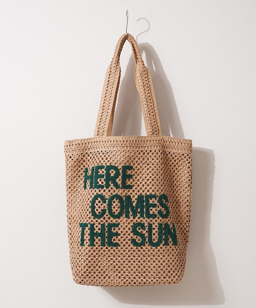 1111clothing（ワンフォークロージング）の「サガラ刺繍 編み込み トートバッグ / Sagara embroidery woven tote bag（トートバッグ・レディース・ブラウン/ナチュラル・FREE）」の5枚目の写真
