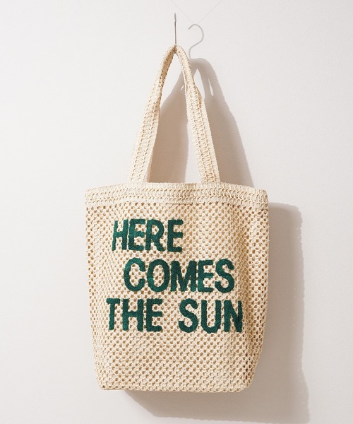 1111clothing（ワンフォークロージング）の「サガラ刺繍 編み込み トートバッグ / Sagara embroidery woven tote bag（トートバッグ・レディース・ブラウン/ナチュラル・FREE）」の8枚目の写真