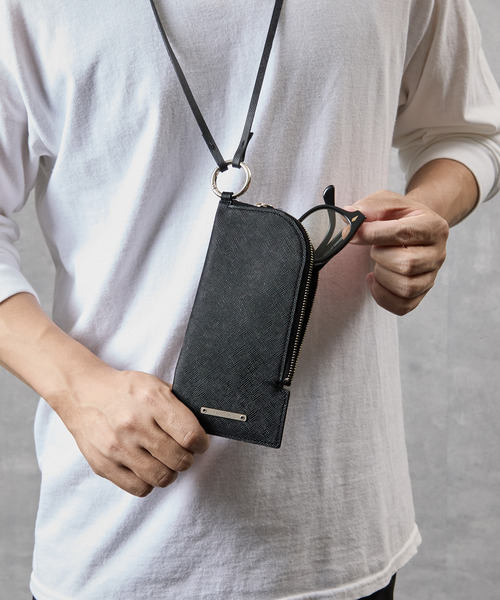 PADRONE（パドローネ）の「PADRONE パドローネ / Eyewear case01 (leather strap) モストロレザー サフィアーノレザーサングラスケース メガネケース / PG9995-5010（サングラス・メンズ・ブラック系その他/ブラック・FREE）」の10枚目の写真