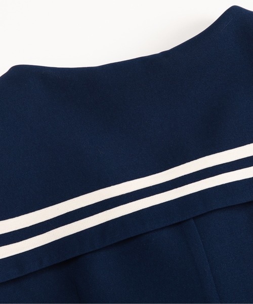 LA POMME petit（ラポミ・プチ）の「再販！人気No.1ワンピース　Sailor Collar Waisted One Piece（ワンピース・レディース・アイボリー/ネイビー・FREE）」の12枚目の写真