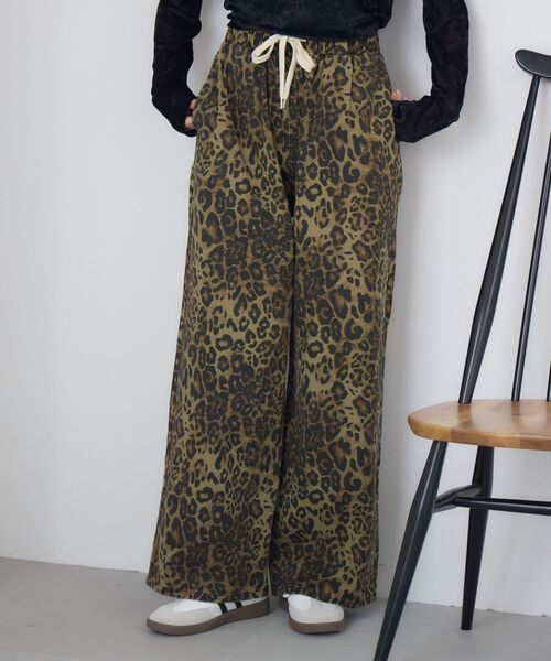 RETRO GIRL（レトロガール）の「【新色追加】イージーデニムPT（デニムパンツ・レディース・ブルー系その他5/ブラック/ダークブルー/レオパード・FREE）」の18枚目の写真