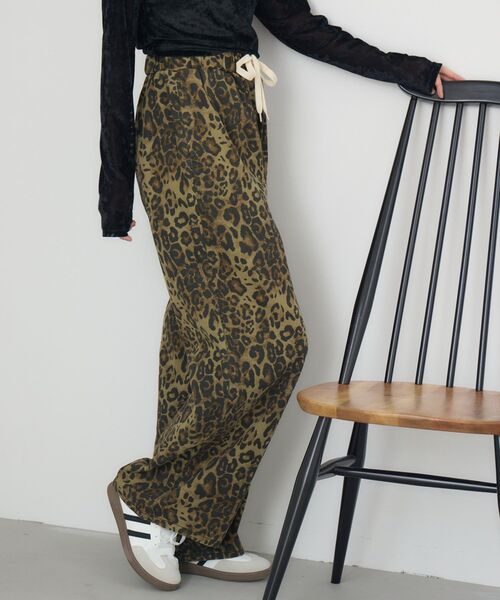 RETRO GIRL（レトロガール）の「【新色追加】イージーデニムPT（デニムパンツ・レディース・ブルー系その他5/ブラック/ダークブルー/レオパード・FREE）」の19枚目の写真