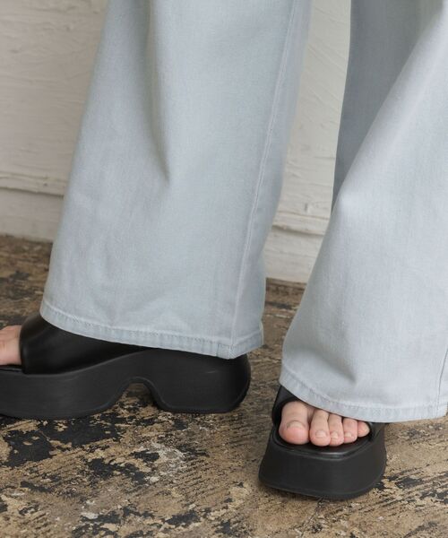 RETRO GIRL（レトロガール）の「【新色追加】イージーデニムPT（デニムパンツ・レディース・ブルー系その他5/ブラック/ダークブルー/レオパード・FREE）」の13枚目の写真