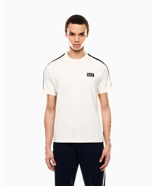 関税込【EA7 EMPORIO ARMANI】ロゴ コットンジャージー Tシャツ エンポリオ アルマーニ EA7】Logo Series Tシャツ コットン