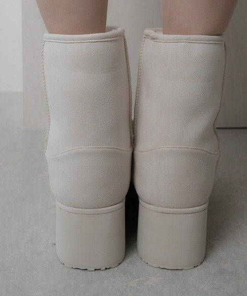 LIPSERVICE（リップサービス）の「2wayカバームートンブーツ（ブーツ・レディース・ブラック/アイボリー・L/M/S）」の11枚目の写真