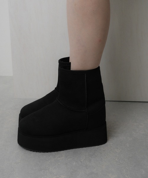 LIPSERVICE（リップサービス）の「2wayカバームートンブーツ（ブーツ・レディース・ブラック/アイボリー・L/M/S）」の17枚目の写真