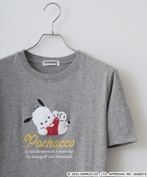 ハンギョドン サガラ刺繍天竺半袖Tシャツ