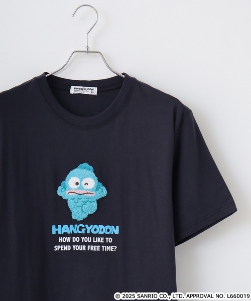 ハンギョドン サガラ刺繍天竺半袖Tシャツ（Tシャツ/カットソー