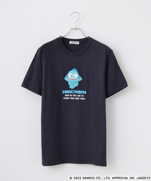 sanrio(サンリオ)の「ハンギョドン サガラ刺繍天竺半袖Tシャツ(Tシャツ/カットソー・メンズ・オートミール/ネイビー/ライトカーキ/チャコール/ピンクベージュ/ブルーグレー/ネイビー系/杢グレー・M/L/LL)」の21枚目の写真