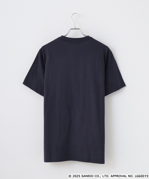 sanrio(サンリオ)の「ハンギョドン サガラ刺繍天竺半袖Tシャツ(Tシャツ/カットソー・メンズ・オートミール/ネイビー/ライトカーキ/チャコール/ピンクベージュ/ブルーグレー/ネイビー系/杢グレー・M/L/LL)」の18枚目の写真