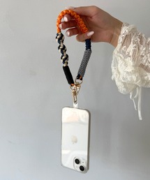 SANSeLF（サンセルフ）の「【SANSeLF】カラフルコード スマホストラップ 手編み風 saa25a032（スマホグッズ）」