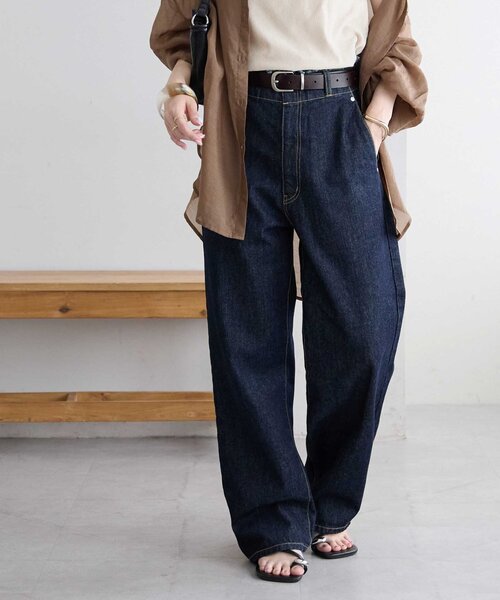 DISCOAT(ディスコート)の「USコットンデニムハイウエストフリンジパンツ(デニムパンツ・レディース・ネイビー・SMALL/MEDIUM/LARGE)」の21枚目の写真