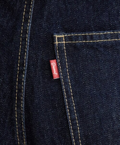 DISCOAT(ディスコート)の「USコットンデニムハイウエストフリンジパンツ(デニムパンツ・レディース・ネイビー・SMALL/MEDIUM/LARGE)」の7枚目の写真