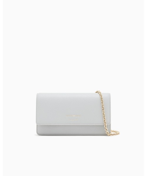 EMPORIO ARMANI（エンポリオアルマーニ）の「【エンポリオ アルマーニ】ミニバッグ タンブルレザー（ショルダーバッグ・レディース・ライトグレー/ブラック/ピンク/ダークベージュ・FREE）」の13枚目の写真