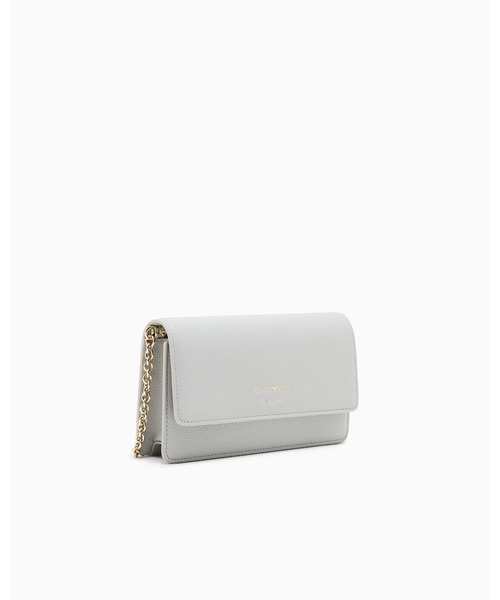 EMPORIO ARMANI（エンポリオアルマーニ）の「【エンポリオ アルマーニ】ミニバッグ タンブルレザー（ショルダーバッグ・レディース・ライトグレー/ブラック/ピンク/ダークベージュ・FREE）」の5枚目の写真