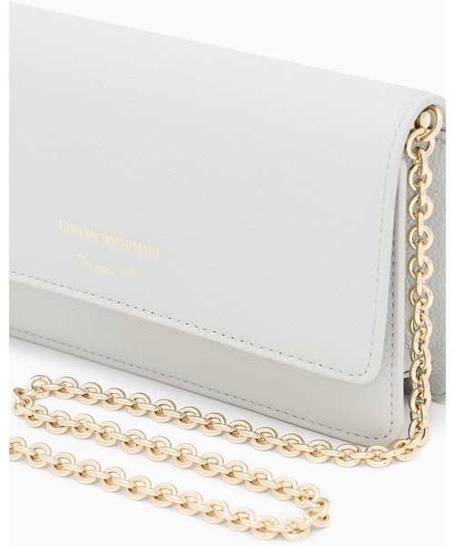 EMPORIO ARMANI（エンポリオアルマーニ）の「【エンポリオ アルマーニ】ミニバッグ タンブルレザー（ショルダーバッグ・レディース・ライトグレー/ブラック/ピンク/ダークベージュ・FREE）」の8枚目の写真