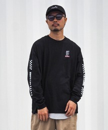 Leyline（レイライン）の「【Leyline】Skull checker l/s tee（Tシャツ/カットソー）」