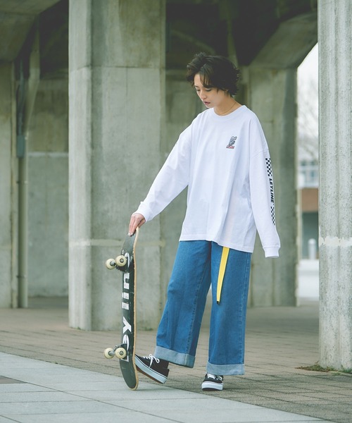 Leyline（レイライン）の「【Leyline】Skull checker l/s tee（Tシャツ/カットソー・メンズ・ブラック/ホワイト・MEDIUM/LARGE/X-LARGE）」の12枚目の写真