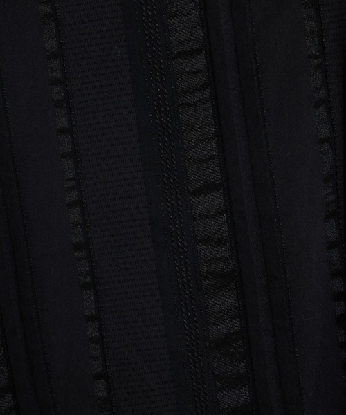 qualite（カリテ）の「【セットアップ対応】キュプラストライプスキッパーシャツ/夏服/晩夏（シャツ/ブラウス・レディース・ブラック/ベージュ・フリー）」の12枚目の写真