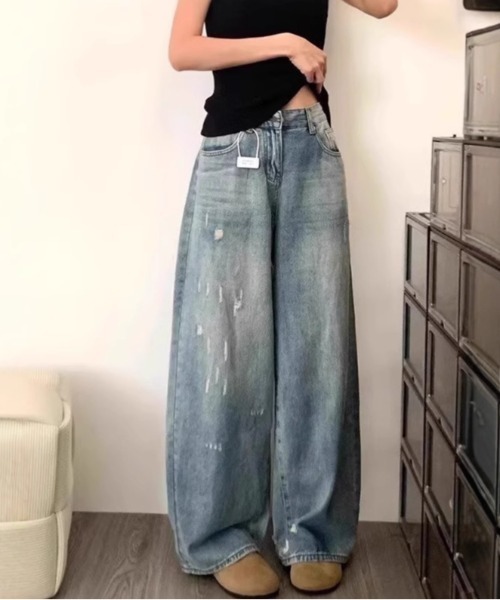 REBALANCE（リバランス）の「ワイドデニムパンツ（デニムパンツ・レディース・A・MEDIUM/LARGE/X-LARGE）」の3枚目の写真