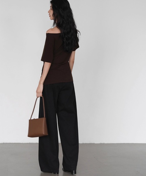 EIGHTHMONTH(エイスマンス)の「ステップシームワイドパンツ EM25a004【EIGHTHMONTH】(その他パンツ・レディース・ブラック・S/M/L)」の9枚目の写真