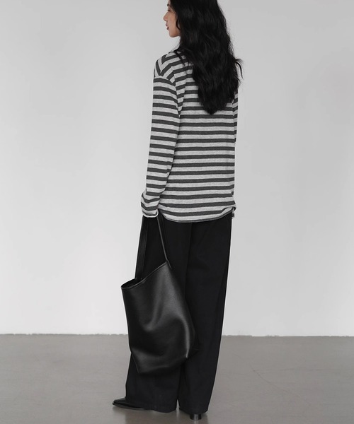 EIGHTHMONTH(エイスマンス)の「ステップシームワイドパンツ EM25a004【EIGHTHMONTH】(その他パンツ・レディース・ブラック・S/M/L)」の11枚目の写真