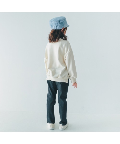 NHT（エヌエイチティー）の「エヌエイチティー MARIGOLD　バルーントレーナー（スウェット・キッズ・アイボリー/ブラック/ラベンダー・120cm/130cm/140cm/150cm/160cm/110cm）」の9枚目の写真