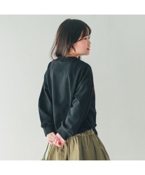 NHT（エヌエイチティー）の「エヌエイチティー MARIGOLD　バルーントレーナー（スウェット・キッズ・アイボリー/ブラック/ラベンダー・120cm/130cm/140cm/150cm/160cm/110cm）」の6枚目の写真